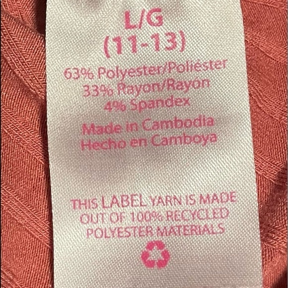 PINK ribbed mock turtle neck top - Picture 6 of 8